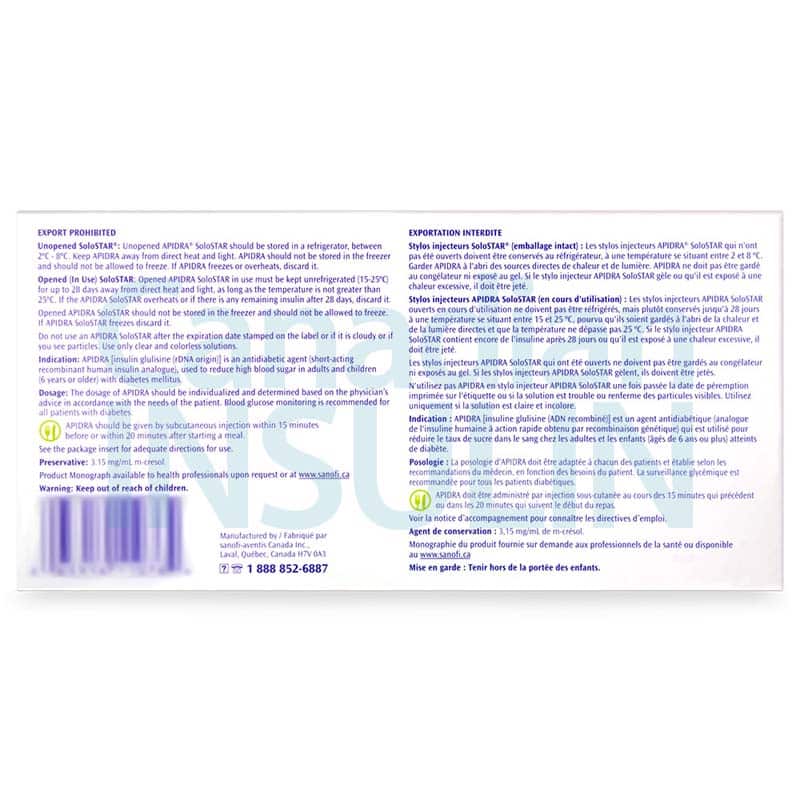 Apidra Solostar Pens 8 apidra solostar pens 3