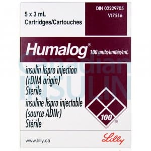 Humalog Cartridge 5 humalog cartridges