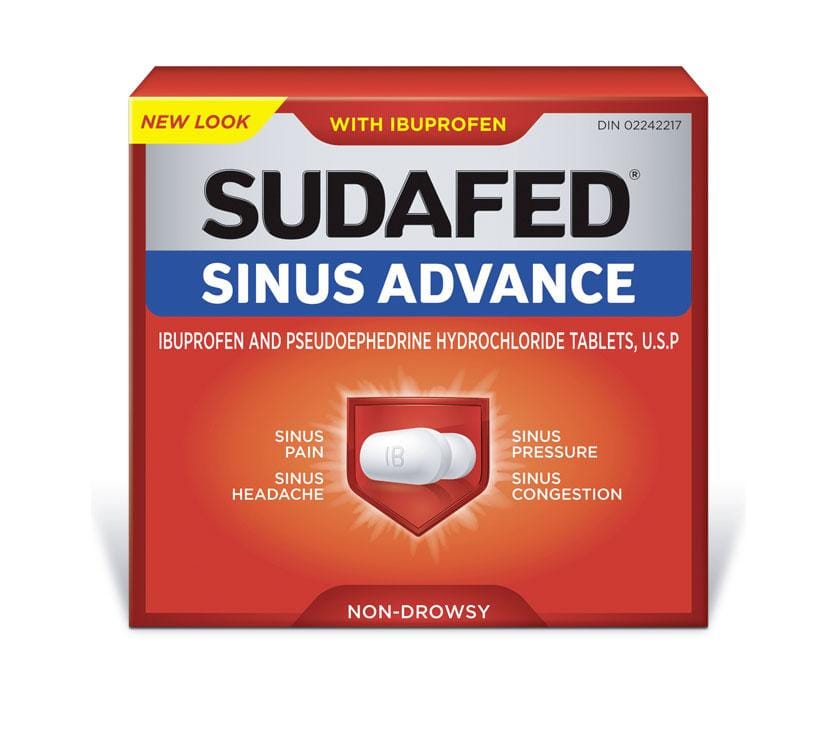 Sudafed Sinus Advance w/ Ibuprofen 1 Sudafed Sinus Advance w/ Ibuprofen